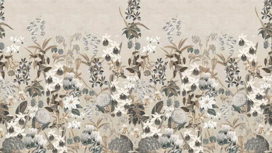 Vintage Botanical Wallpaper Mural