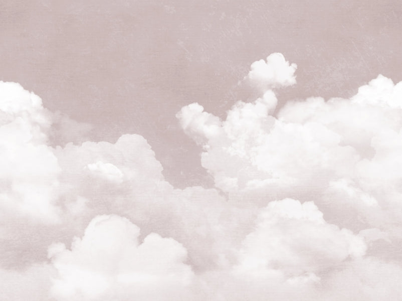 Soft Pink Clouds Wall Mural