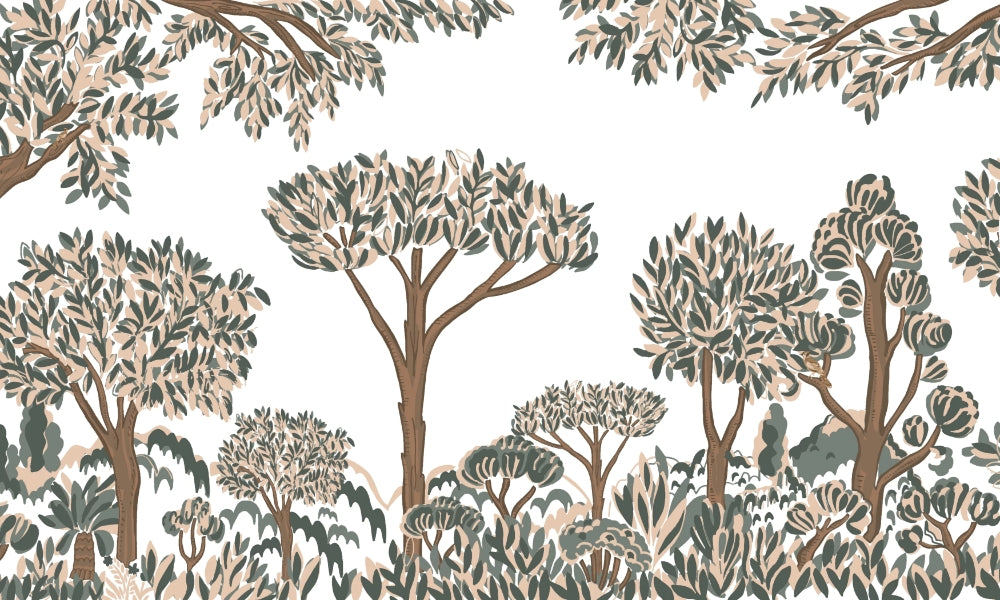 Tropical Tree Forest Wall Mural