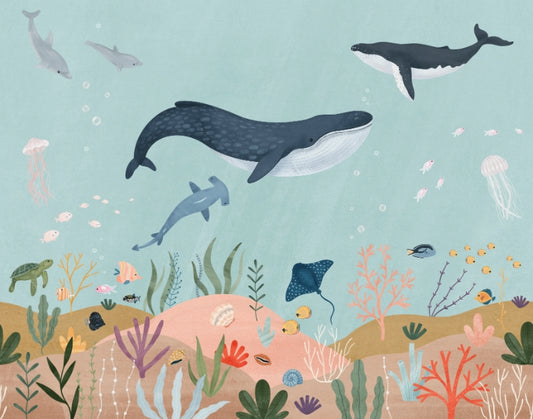 Aquatic Wonders Wallpaper Mural