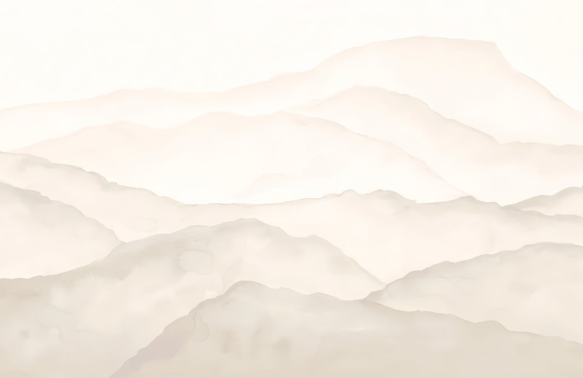 Soft Toned Peaks Wallpaper Mural in your room — zoomed