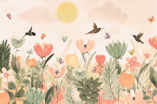 Hummingbird Haven Wallpaper Mural