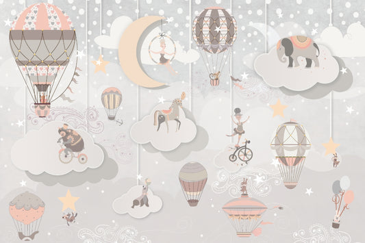 Whimsical Circus Wallpaper Mural