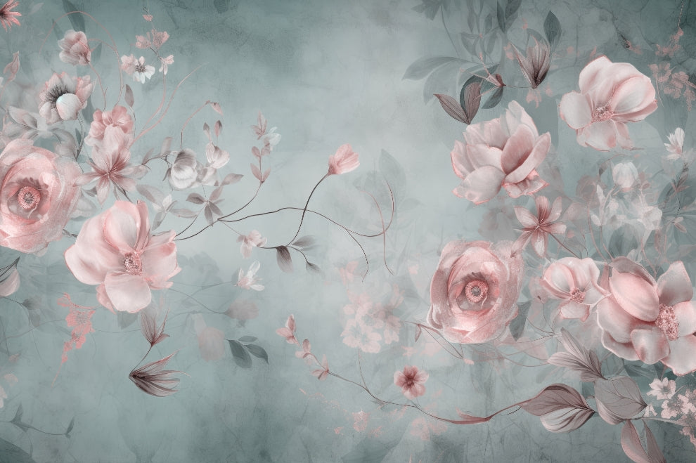 Elegant Flora Wallpaper Mural