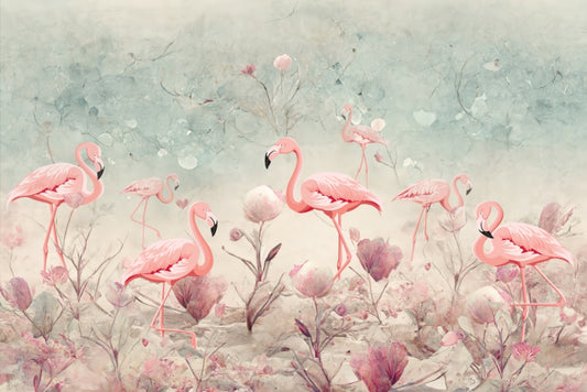 Flamingo Fantasy Wallpaper Mural
