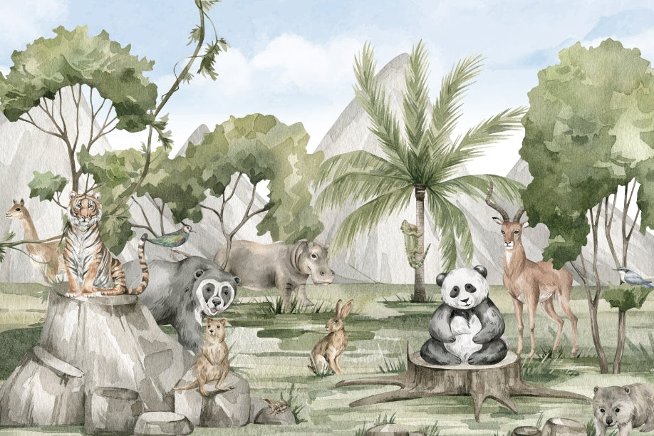 Animal Kingdom Wallpaper Mural in your room