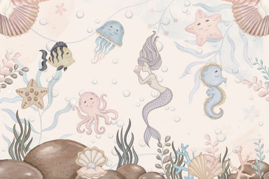 Aquatic Life Kids Wall Mural