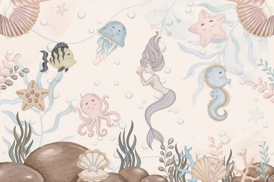 Aquatic Life Kids Wall Mural