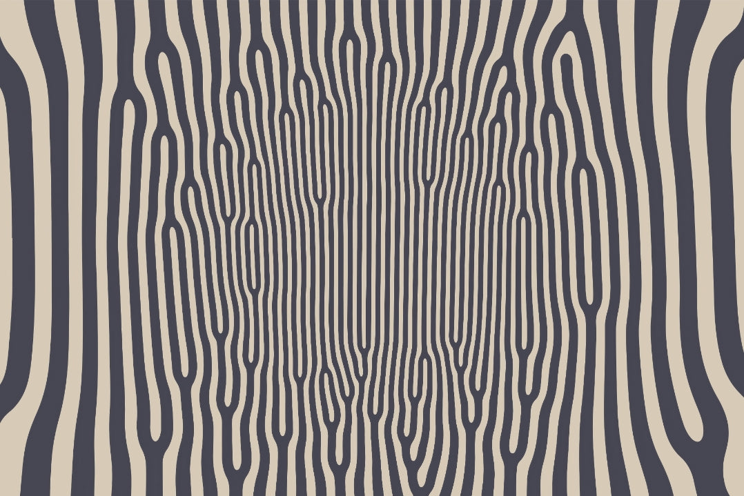 Hypnotic Pattern Wallpaper Mural in your room