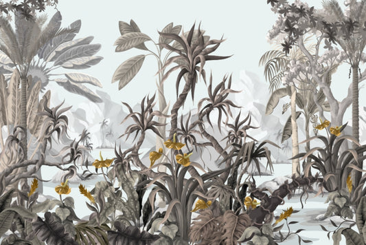 Exotic Botanicals Wallpaper Mural
