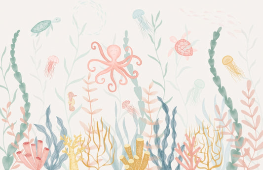 Nursery Marine Life Wallpaper Mural