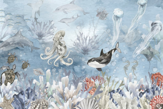 Marine Life Wonders Wall Mural