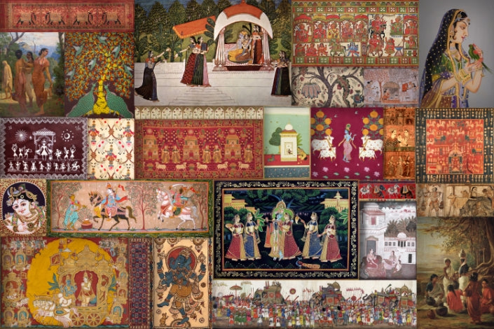 Indian Traditional Art Wall Mural