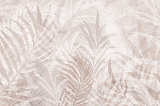 Natural Tones Leaf Wall Mural