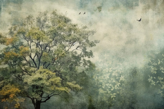 Misty Forest Wallpaper Mural