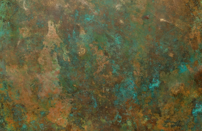 Rustic Green Copper Wallpaper Mural
