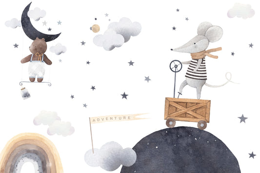 Adventure Night Kids wallpaper Mural