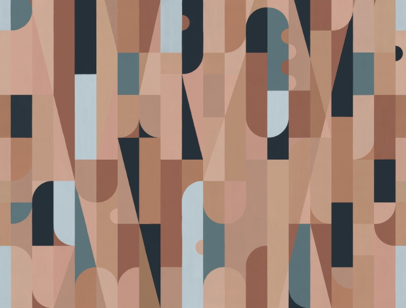 Colorful Abstract Shapes Wall Mural