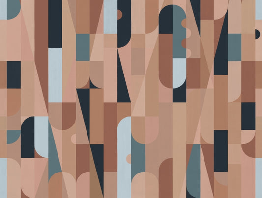 Colorful Abstract Shapes Wall Mural