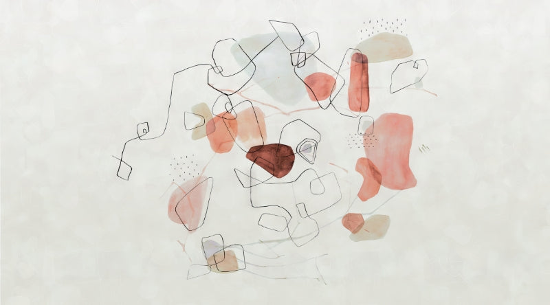 Pink Abstract Wallpaper Mural