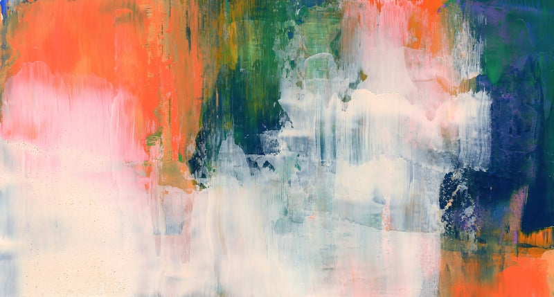 Colorful Brushstroke Wallpaper Mural in your room
