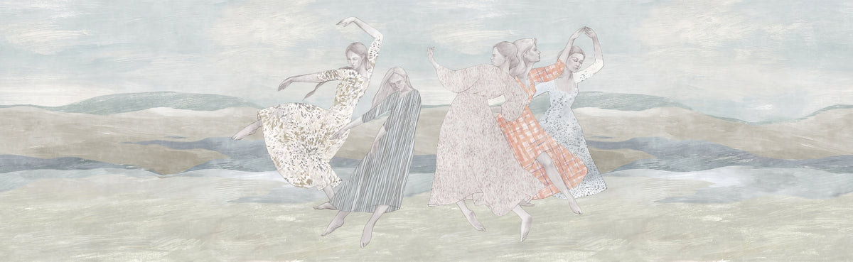 Dancing Girls Wallpaper Mural
