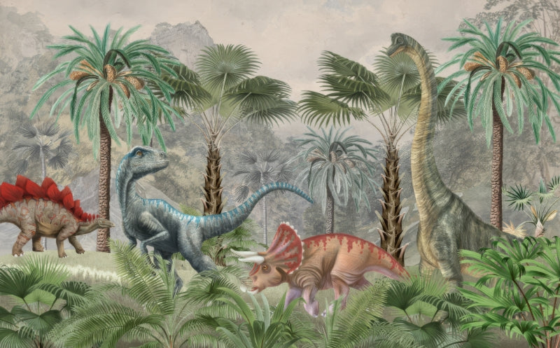 Kids Dinosaur Fantasy Wall Mural