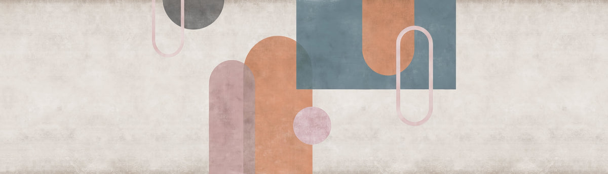 Geometric Shape Wall Mural in your room — zoomed