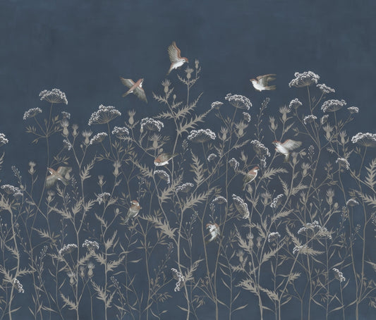 Blooming Birds Wallpaper Mural