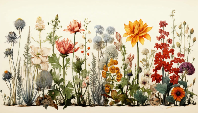Floral Garden Wallpaper Mural