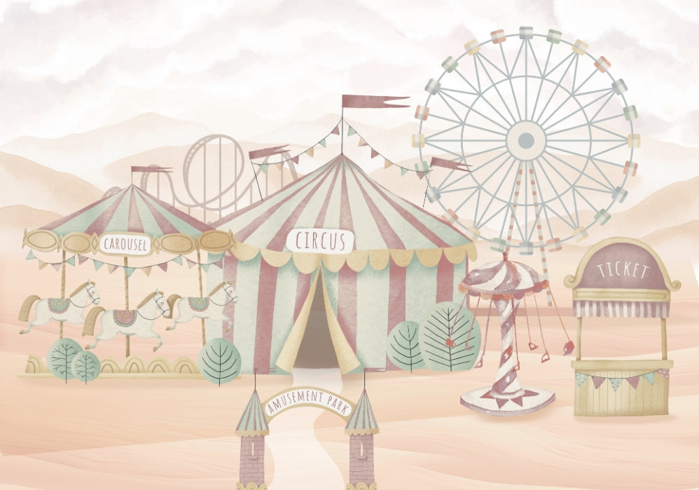 Circus Adventure Wallpaper Mural