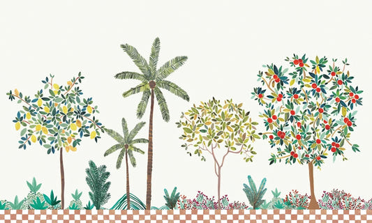 Verdant Lemon Tree Wall Mural