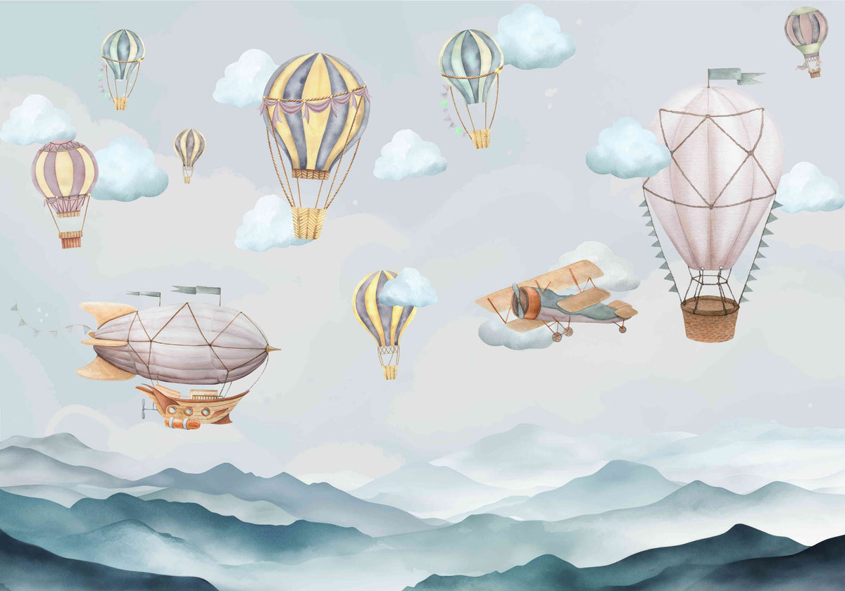 Hot Air Balloon Wallpaper Mural