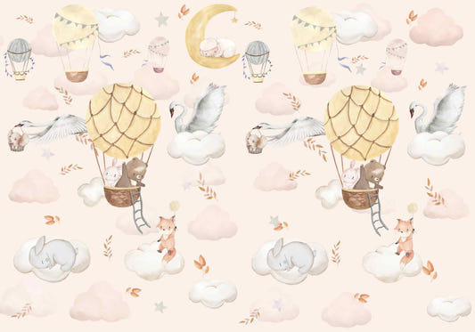 Balloon Adventure Wall Mural