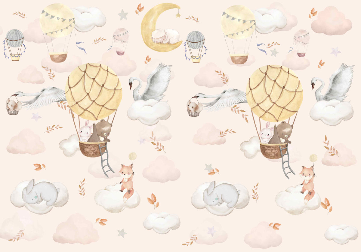 Balloon Adventure Wall Mural in your room
