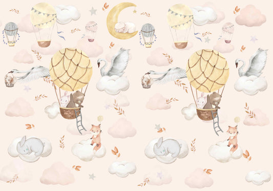Balloon Adventure Wall Mural