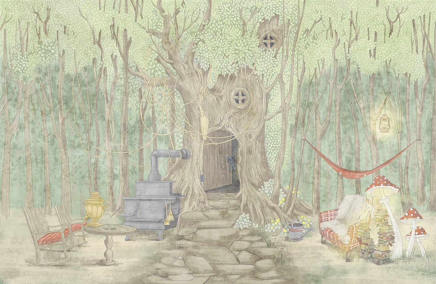 Fairyland Pond Wall Mural