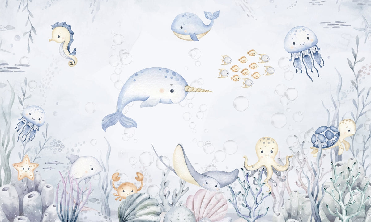 Ocean Wonders Wallpaper Mural in your room