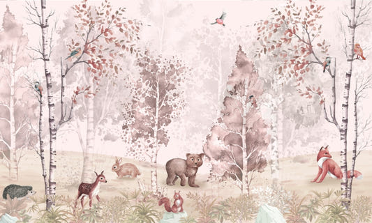 Forest Animals Wall Mural