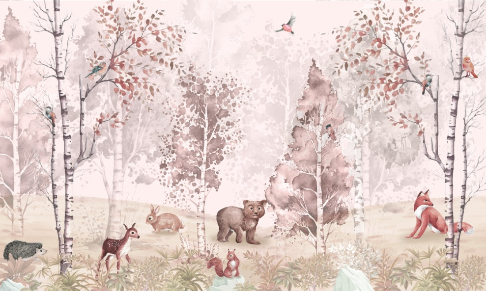 Forest Animals Wall Mural