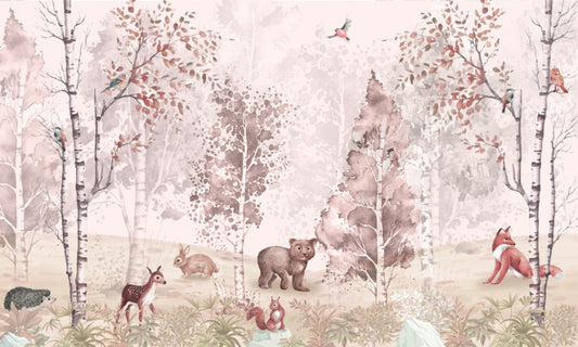 Forest Animals Wall Mural