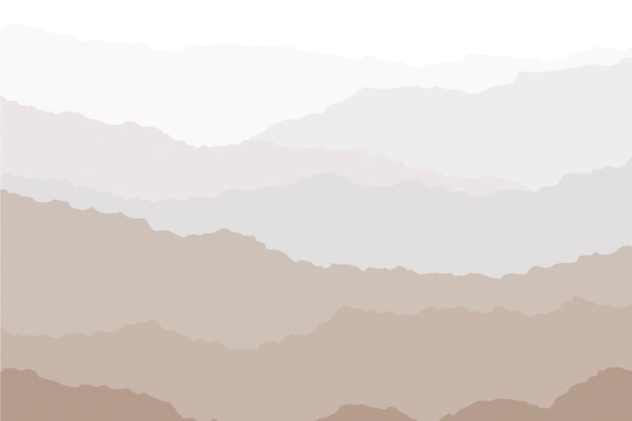 Serene Peaks Wallpaper Mural in your room — zoomed