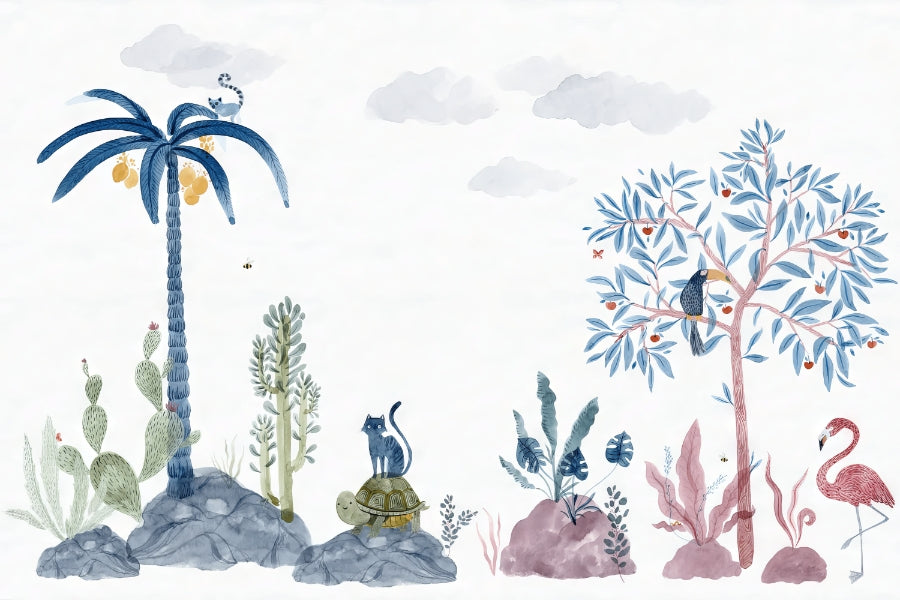Tropical Oasis Wallpaper Mural