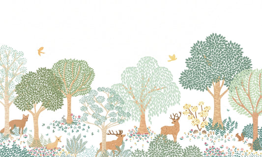Storybook Deer Wallpaper Mural