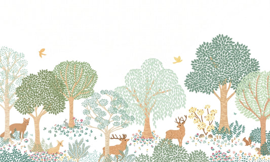 Storybook Deer Wallpaper Mural
