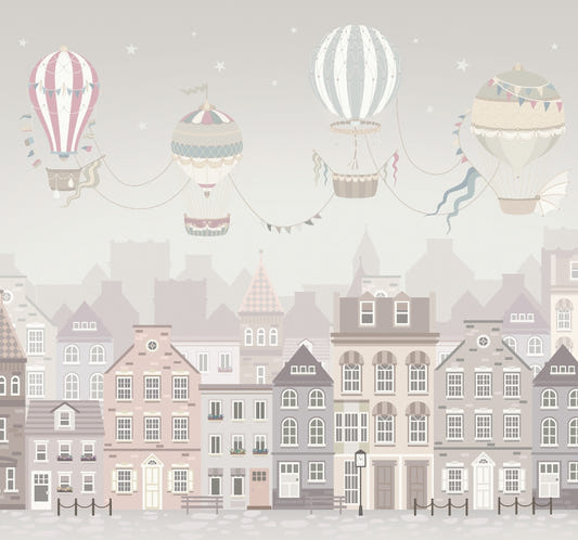 Dreamy Hot Air Balloons Wallpaper Mural