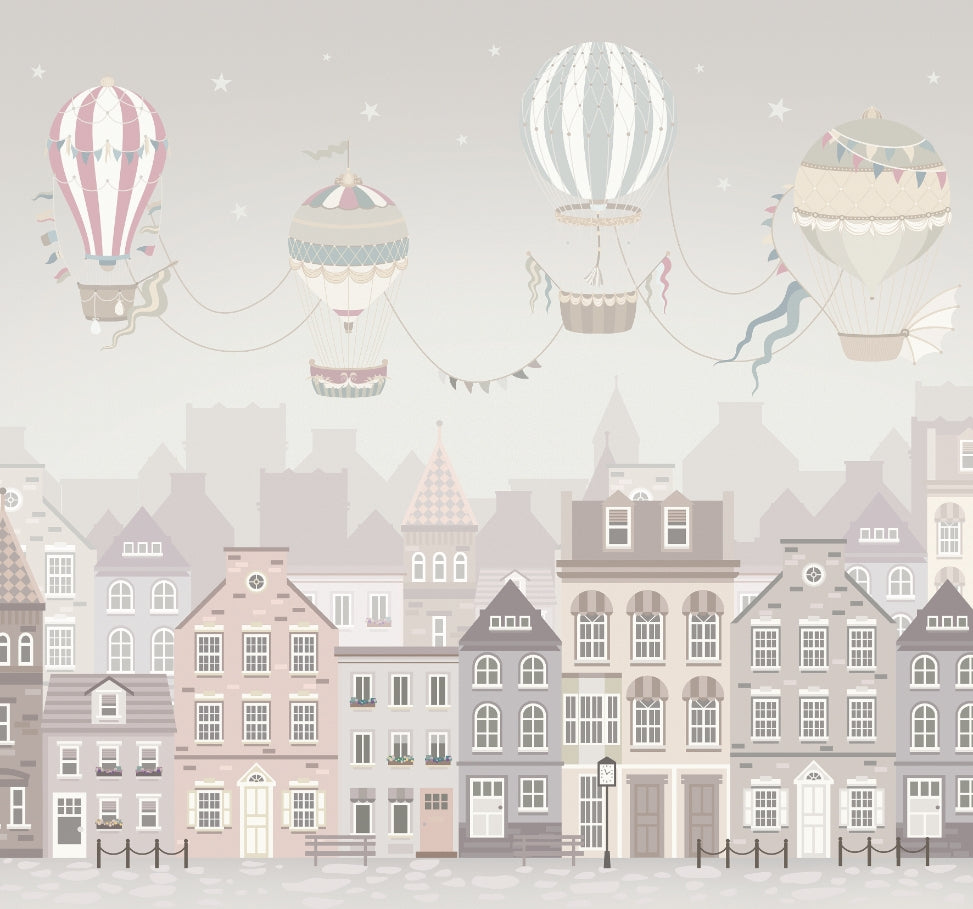 Dreamy Hot Air Balloons Wallpaper Mural