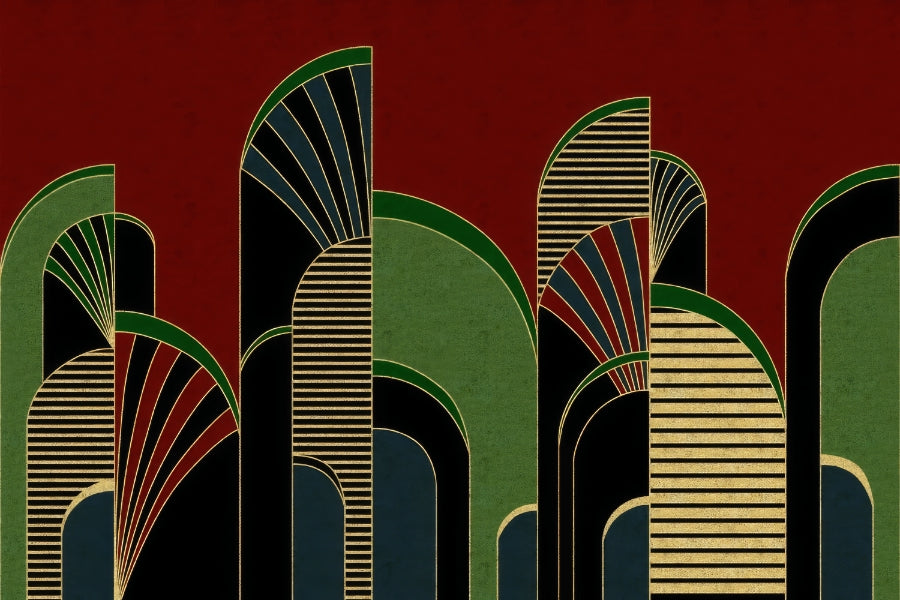 Vintage Deco Archway Wallpaper Mural