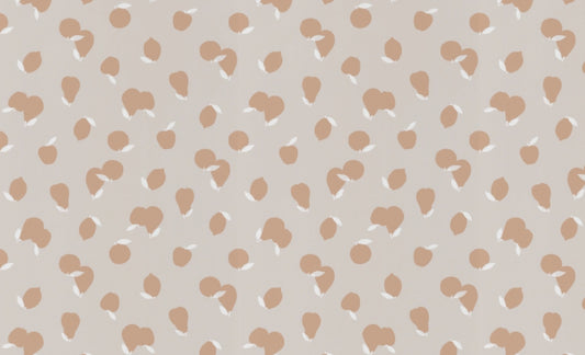 Chic Peach Blooms Wall Mural