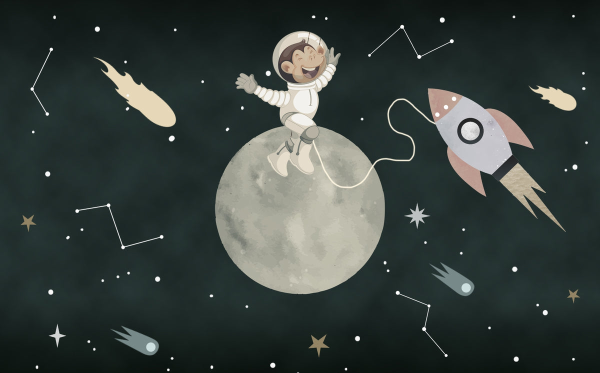 Space Rover Dog Wallpaper Mural